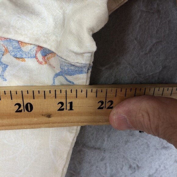 Wrangler Blues Top Womens Large Yellow Running Horses Pearl Snaps Cowboy Core - Picture 6 of 16